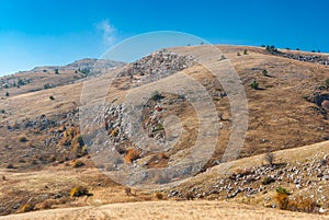 Autumnal scenery in Babuhan Yaila natural reserve