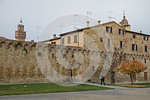 Autumnal trekking in the province of Siena, from Buonconvento to Monte Oliveto Maggiore Abbey