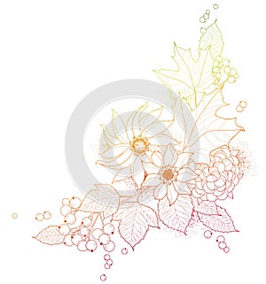 Autumnal vector background