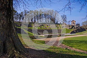 Autun in France, the roman theatre