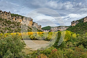 Autunm landscape in Cuenca, wide angle