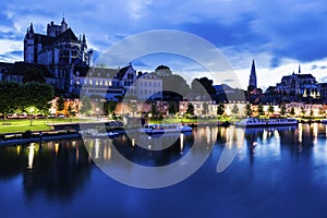 Auxerre along Yonne River photo