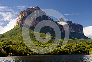 Auyan Tepui - table mountain in National Park Canaima, Venezuela photo