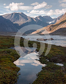 Auyuittuq National Park scenery, Nunavut, Canada.