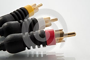 AV cable connectors photo