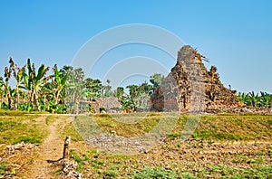 The ruins in Ava, Myanmar