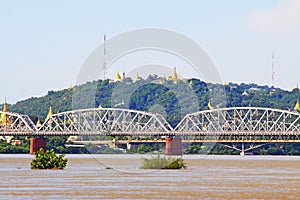 Ava Bridge Cross The Irrawaddy River, Sagaing, Myanmar