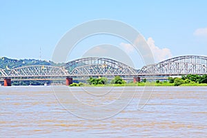 Ava Bridge Cross The Irrawaddy River, Sagaing, Myanmar