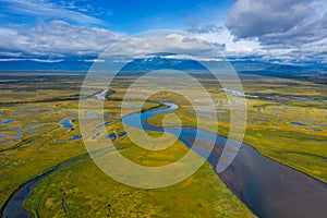 Avacha river delta on Kamchatka