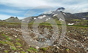 Avacha Volcano or Avachinskaya Sopka on Kamchatka Peninsula