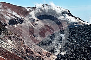 Avacha Volcano on Kamchatka , Russia,