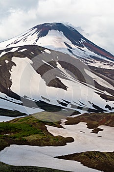 Avachinskaya sopka- active volcano in Kamchatka