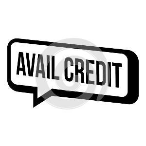 Avail credit icon, simple style.