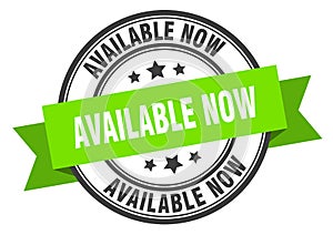 available now label
