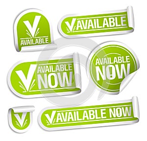 Available now stickers set
