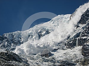 Avalanche from Annapurna