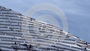 Avalanche barriers Austrian Alps Arlberg