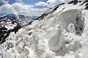 Avalanche in the Carpathians