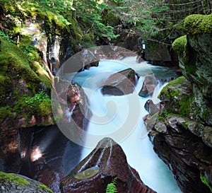 Avalanche creek slow shutter