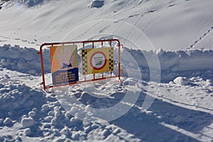 Avalanche danger. No trespassing