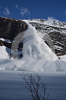 Avalanche at Lake Louise