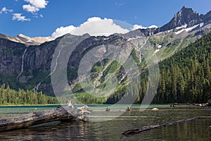 Avalanche Lake and Mountains photo