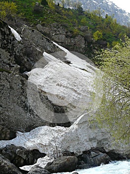 An avalanche in the river of Siam