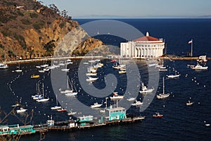 Avalon Harbor on Catalina Island