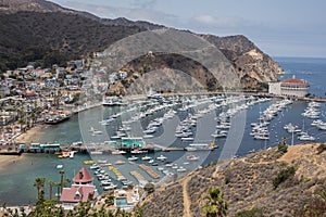 Avalon Harbor on Catalina Island