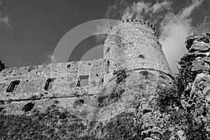 The Avalos castle of Vairano Patenora, Campania, Italy