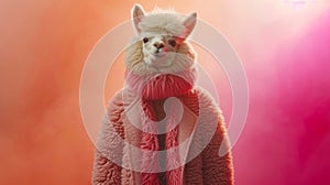 Avant-garde alpaca in