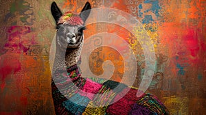 Avant-garde alpaca in