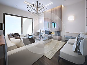 Avant-garde living room trend photo