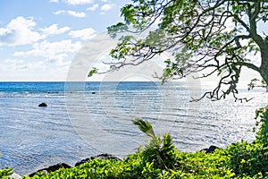 The Avarua foreshore in the tropical island of Rarotonga