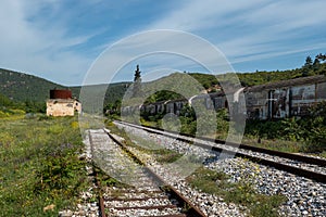 Avas Railway station in Northern Greece photo