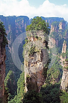 Avatar Hallelujah Mountain. Famous Zhangjiajie National Forest Park in Hunan Province. China