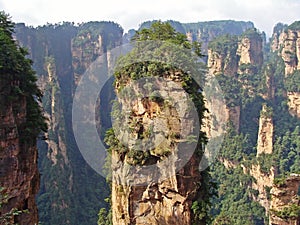 Avatar Hallelujah Mountain. Famous Zhangjiajie National Forest Park in Hunan Province. China