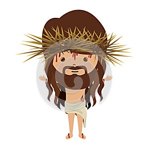 avatar jesus christ with crown thorns and bood