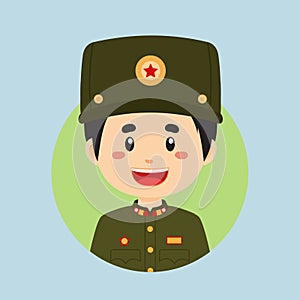 Avatar of a North Korea\'s Military Character