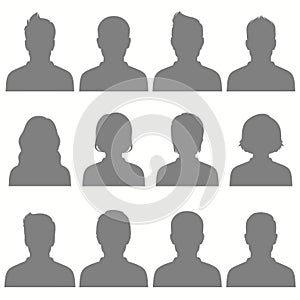 avatar, vector people icon, user faces