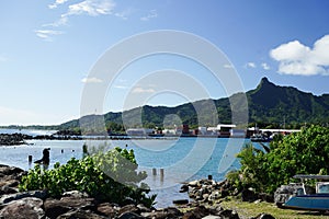 Avatiu Harbour, the main harbour in Avarua, Rarotonga