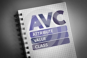 AVC - Attribute Value Class acronym