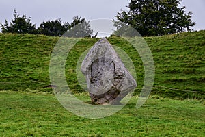 Avebury Stone Circle Henge monument standing in Wiltshire, southwest England, one of the best known prehistoric largest megalithic