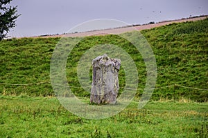 Avebury Stone Circle Henge monument standing in Wiltshire, southwest England, one of the best known prehistoric largest megalithic