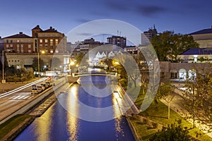 Aveiro famous channels by nights in Portugal