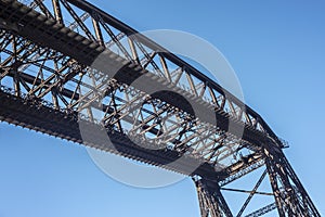 Avellaneda bridge in Buenos Aires, Argentina. photo