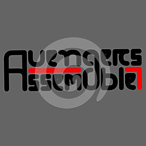 Avengers assemble typography hd