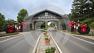 Bavarian Style Lawn Portico in Rio Grande do Sul - Brazil photo