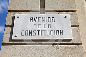 Avenida de la Constitucion in Sevilla, Spain