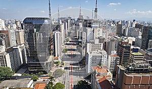 Avenida Paulista Paulista avenue, Sao Paulo city, Brazil photo